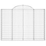 Cestas gaviones 10 uds forma de arco hierro 200x30x140/160 cm