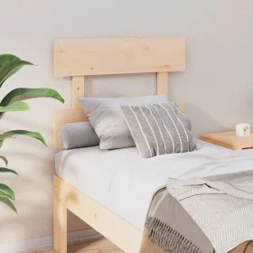 Solid pine wood bed headboard 93.5x3x81 cm by vidaXL, Headboards and footboards - Ref: Foro24-819050, Price: 26,49 €, Discoun...