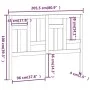 Bettkopfteil aus massivem Kiefernholz, 205,5 x 4 x 100 cm von vidaXL, Kopf- und Fußteile - Ref: Foro24-818990, Preis: 44,29 €...