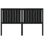 Cabecero de cama madera maciza de pino negro 165,5x4x100 cm de vidaXL, Cabeceros y pies de cama - Ref: Foro24-818884, Precio:...
