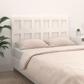 Solid white pine wood bed headboard 185.5x4x100 cm by vidaXL, Headboards and footboards - Ref: Foro24-818936, Price: 50,80 €,...