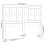 Bettkopfteil aus massivem weißem Kiefernholz, 185,5 x 4 x 100 cm von vidaXL, Kopf- und Fußteile - Ref: Foro24-818936, Preis: ...