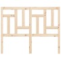 Cabecero de cama madera maciza de pino 125,5x4x100 cm de vidaXL, Cabeceros y pies de cama - Ref: Foro24-818960, Precio: 39,63...