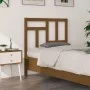 Cabecero de cama madera maciza pino marrón miel 80,5x4x100 cm de vidaXL, Cabeceros y pies de cama - Ref: Foro24-818948, Preci...