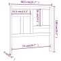 Cabecero de cama madera maciza pino marrón miel 80,5x4x100 cm de vidaXL, Cabeceros y pies de cama - Ref: Foro24-818948, Preci...