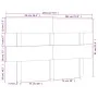 Bettkopfteil aus massivem Kiefernholz, 184,5 x 3 x 81 cm von vidaXL, Kopf- und Fußteile - Ref: Foro24-819085, Preis: 42,10 €,...
