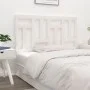 Cabecero de cama madera maciza de pino blanco 125,5x4x100 cm de vidaXL, Cabeceros y pies de cama - Ref: Foro24-818961, Precio...