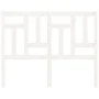 Solid white pine wood bed headboard 125.5x4x100 cm by vidaXL, Headboards and footboards - Ref: Foro24-818961, Price: 43,00 €,...