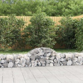 Cestas de gaviones 10 uds forma de arco hierro 200x50x40/60 cm en Maceteros y jardineras | Comprar online en Foro24
