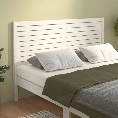 Bettkopfteil aus massivem weißem Kiefernholz, 166 x 4 x 100 cm von vidaXL, Kopf- und Fußteile - Ref: Foro24-819031, Preis: 81...