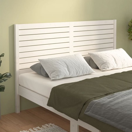 Bettkopfteil aus massivem weißem Kiefernholz, 166 x 4 x 100 cm von vidaXL, Kopf- und Fußteile - Ref: Foro24-819031, Preis: 83...