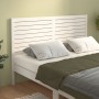 Bettkopfteil aus massivem weißem Kiefernholz, 166 x 4 x 100 cm von vidaXL, Kopf- und Fußteile - Ref: Foro24-819031, Preis: 83...