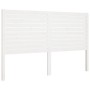 Solid white pine wood bed headboard 166x4x100 cm by vidaXL, Headboards and footboards - Ref: Foro24-819031, Price: 83,94 €, D...