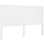 Solid white pine wood bed headboard 166x4x100 cm by vidaXL, Headboards and footboards - Ref: Foro24-819031, Price: 83,94 €, D...