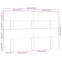 Bettkopfteil aus massivem Kiefernholz, 164 x 3 x 81 cm von vidaXL, Kopf- und Fußteile - Ref: Foro24-819080, Preis: 33,41 €, R...