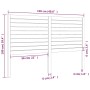 Bettkopfteil aus massivem Kiefernholz, 126 x 4 x 100 cm von vidaXL, Kopf- und Fußteile - Ref: Foro24-819010, Preis: 57,83 €, ...