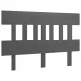 Solid gray pine wood bed headboard 143.5x3x81 cm by vidaXL, Headboards and footboards - Ref: Foro24-819122, Price: 30,07 €, D...