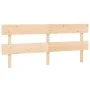 Cabecero de cama madera maciza de pino gris 204x3x81 cm de vidaXL, Cabeceros y pies de cama - Ref: Foro24-819090, Precio: 43,...