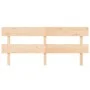 Cabecero de cama madera maciza de pino gris 204x3x81 cm de vidaXL, Cabeceros y pies de cama - Ref: Foro24-819090, Precio: 43,...