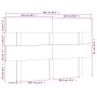 Bettkopfteil aus massivem grauem Kiefernholz, 204 x 3 x 81 cm von vidaXL, Kopf- und Fußteile - Ref: Foro24-819090, Preis: 44,...