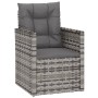 Gartenmöbel mit Kissen 4 Stück graues synthetisches Rattan von vidaXL, Gartensets - Ref: Foro24-319197, Preis: 254,84 €, Raba...