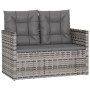 Gartenmöbel mit Kissen 4 Stück graues synthetisches Rattan von vidaXL, Gartensets - Ref: Foro24-319197, Preis: 254,84 €, Raba...