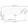 Cabecero de cama madera maciza de pino blanco 196x3x80,5 cm de vidaXL, Cabeceros y pies de cama - Ref: Foro24-819241, Precio:...