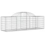Cestas de gaviones 50 uds forma de arco hierro 200x50x60/80 cm