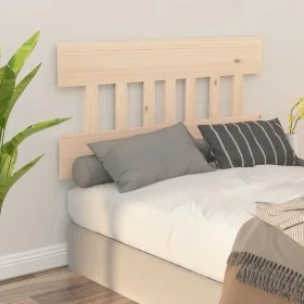 Solid pine wood bed headboard 123.5x3x81 cm by vidaXL, Headboards and footboards - Ref: Foro24-819110, Price: 31,93 €, Discou...