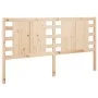 Cabecero de cama madera maciza de pino 126x4x100 cm de vidaXL, Cabeceros y pies de cama - Ref: Foro24-818760, Precio: 39,99 €...