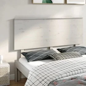 Bettkopfteil aus massivem weißem Kiefernholz, 154 x 6 x 82,5 cm von vidaXL, Kopf- und Fußteile - Ref: Foro24-819176, Preis: 6...