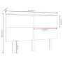 Cabecero de cama madera maciza de pino blanco 154x6x82,5 cm de vidaXL, Cabeceros y pies de cama - Ref: Foro24-819176, Precio:...