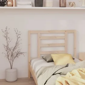 Solid pine wood bed headboard 96x4x100 cm by vidaXL, Headboards and footboards - Ref: Foro24-818800, Price: 21,86 €, Discount: %