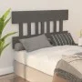 Bettkopfteil aus massivem grauem Kiefernholz, 203,5 x 3 x 81 cm von vidaXL, Kopf- und Fußteile - Ref: Foro24-819142, Preis: 3...
