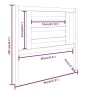 Bettkopfteil aus massivem Kiefernholz, 96 x 4 x 100 cm von vidaXL, Kopf- und Fußteile - Ref: Foro24-818800, Preis: 21,86 €, R...