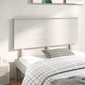 Bettkopfteil aus massivem weißem Kiefernholz, 144 x 6 x 82,5 cm von vidaXL, Kopf- und Fußteile - Ref: Foro24-819171, Preis: 5...