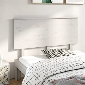 Bettkopfteil aus massivem weißem Kiefernholz, 144 x 6 x 82,5 cm von vidaXL, Kopf- und Fußteile - Ref: Foro24-819171, Preis: 6...