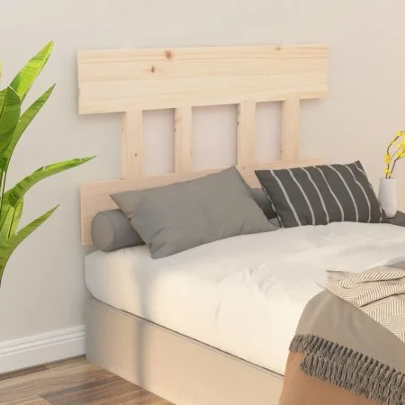 Solid pine wood bed headboard 93.5x3x81 cm by vidaXL, Headboards and footboards - Ref: Foro24-819100, Price: 28,05 €, Discoun...