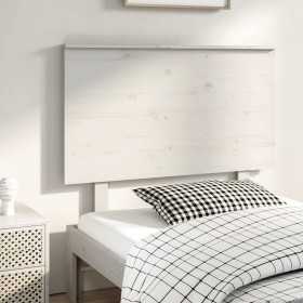 Cabecero de cama madera maciza de pino blanco 94x6x82,5 cm