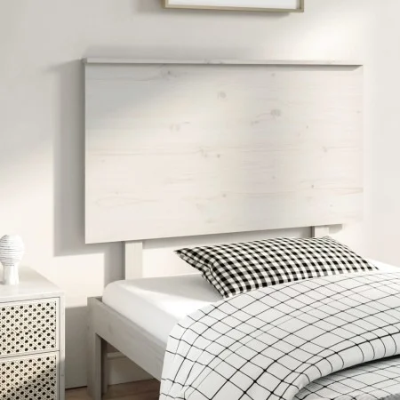 Bettkopfteil aus massivem weißem Kiefernholz, 94 x 6 x 82,5 cm von vidaXL, Kopf- und Fußteile - Ref: Foro24-819151, Preis: 40...