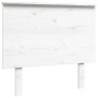 Bettkopfteil aus massivem weißem Kiefernholz, 94 x 6 x 82,5 cm von vidaXL, Kopf- und Fußteile - Ref: Foro24-819151, Preis: 41...