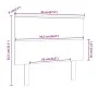 Solid white pine wood bed headboard 94x6x82.5 cm by vidaXL, Headboards and footboards - Ref: Foro24-819151, Price: 41,15 €, D...