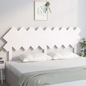 Bettkopfteil aus massivem weißem Kiefernholz, 178 x 3 x 80,5 cm von vidaXL, Kopf- und Fußteile - Ref: Foro24-819236, Preis: 4...