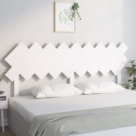 Bettkopfteil aus massivem weißem Kiefernholz, 178 x 3 x 80,5 cm von vidaXL, Kopf- und Fußteile - Ref: Foro24-819236, Preis: 4...