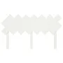 Solid white pine wood bed headboard 141x3x80.5 cm by vidaXL, Headboards and footboards - Ref: Foro24-819221, Price: 34,32 €, ...