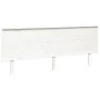 Solid white pine wood bed headboard 204x6x82.5 cm by vidaXL, Headboards and footboards - Ref: Foro24-819191, Price: 68,11 €, ...