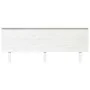 Solid white pine wood bed headboard 204x6x82.5 cm by vidaXL, Headboards and footboards - Ref: Foro24-819191, Price: 68,11 €, ...