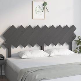 Solid gray pine wood bed headboard 178x3x80.5 cm by vidaXL, Headboards and footboards - Ref: Foro24-819237, Price: 36,91 €, D...