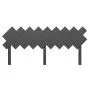 Solid gray pine wood bed headboard 178x3x80.5 cm by vidaXL, Headboards and footboards - Ref: Foro24-819237, Price: 36,91 €, D...