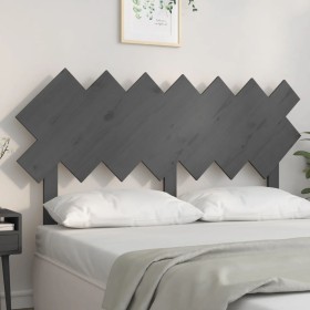 Bettkopfteil aus massivem grauem Kiefernholz, 151,5 x 3 x 81 cm von vidaXL, Kopf- und Fußteile - Ref: Foro24-819227, Preis: 5...